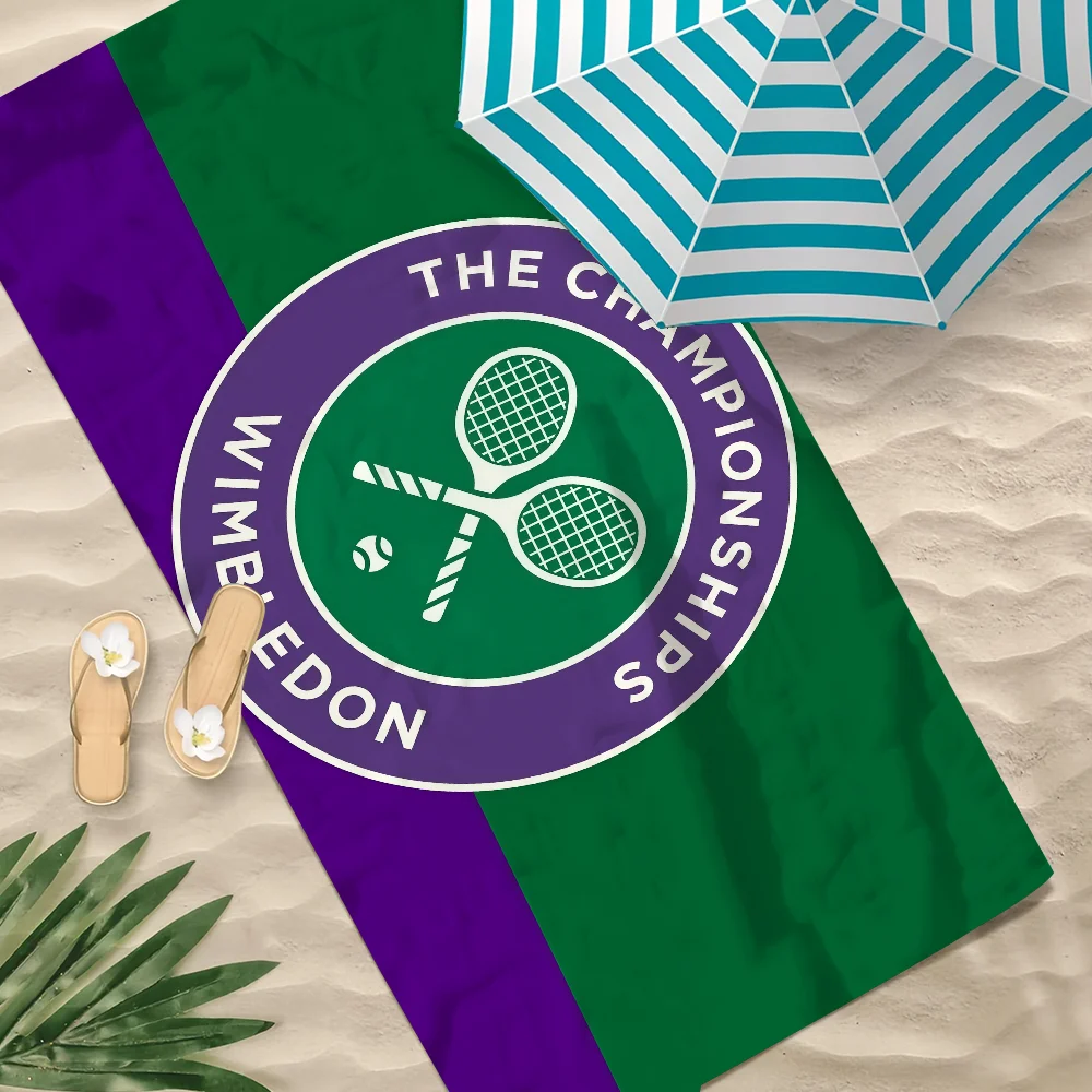 تصميم رائع منشفة بطولة W-Wimbledon منشفة الشاطئ سريعة الجفاف مناشف حمام السباحة الناعمة هدية للسفر وصالة الألعاب الرياضية والتخييم #5