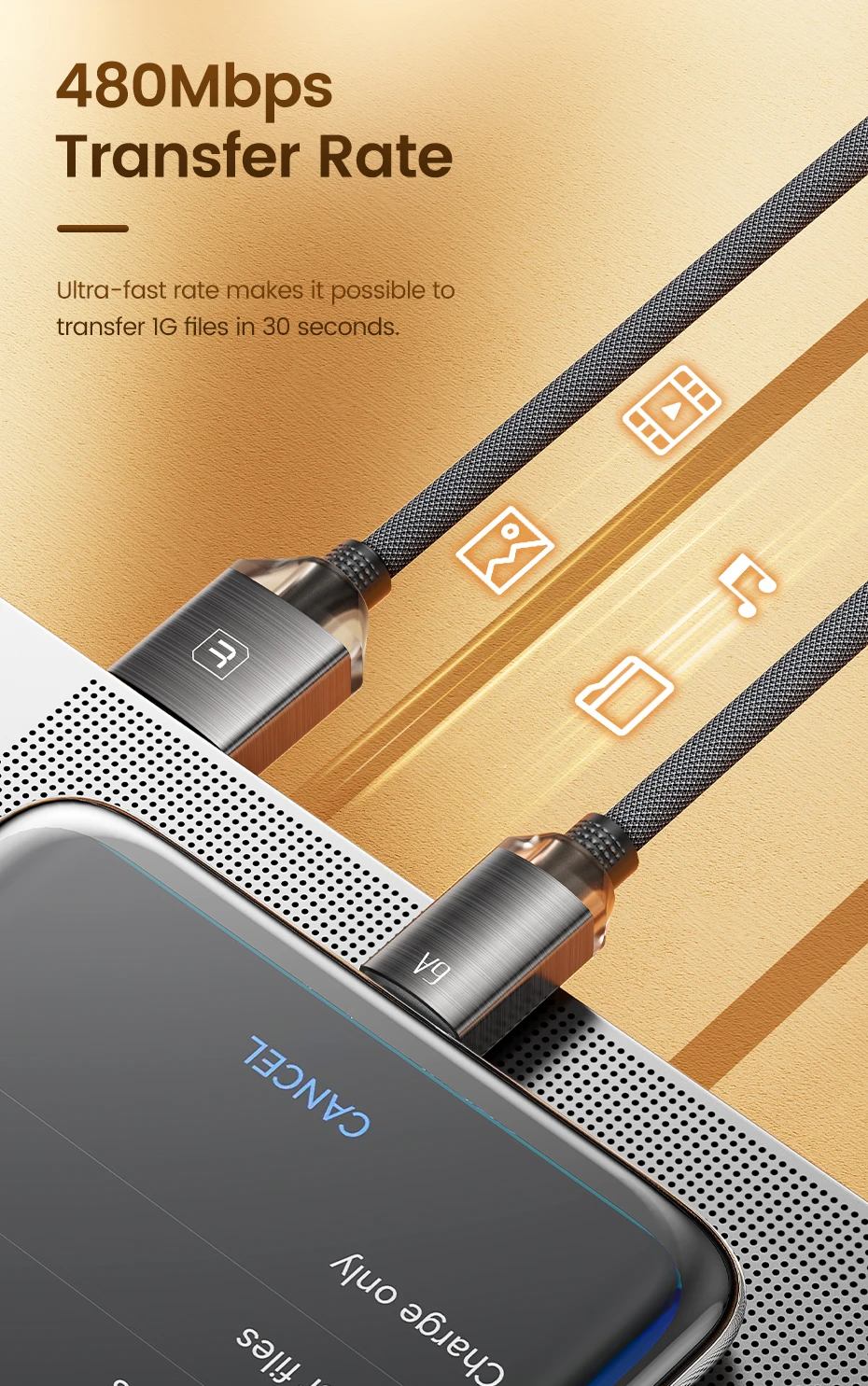 Toocki 100W USB A to USB Type C Cable for Huawei Honor Samsung Xiaomi Redmi iPhone 17 16 6A USB to Type C Charger Cord Data Wire