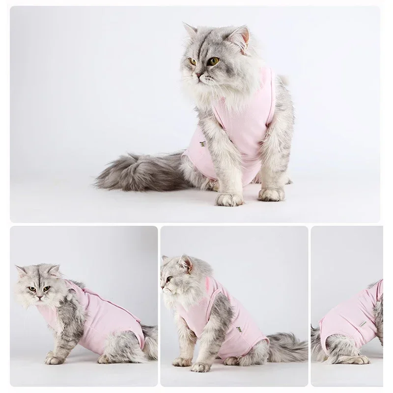 Pet Anti-licking Sterilization Cat Surgery Suit for Small Medium Dog Vest Four-legged Jumpsuit Puppy Kitten Clothes Chihuahua