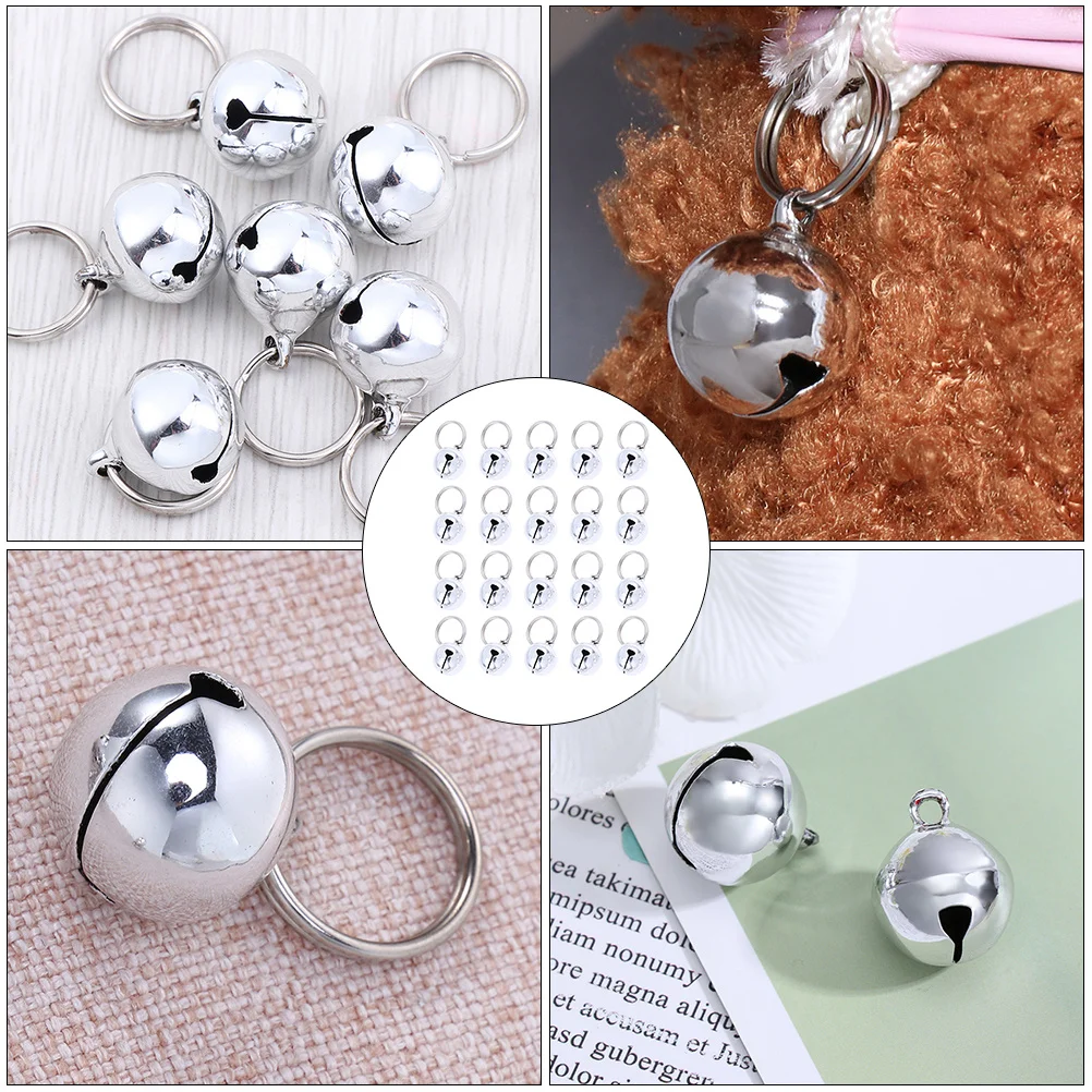 20 قطعة أجراس النحاس أجراس مفتوحة صغيرة 12 مللي متر حفل زفاف عيد الميلاد الحيوانات الأليفة طوق ديكور معلق لتقوم بها بنفسك جرس قلادة جرس ذاتي الصنع #4