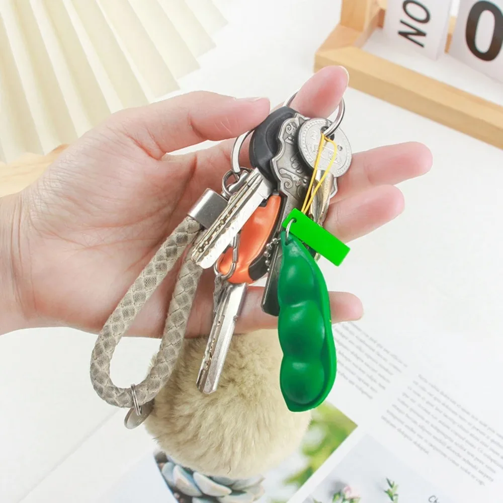 Jouets Fidget en haricots à pois pour l'anxiété, tdah, soulagement du Stress, jouets à presser, porte-clés Kawaii, cadeaux de fête pour enfants et adultes