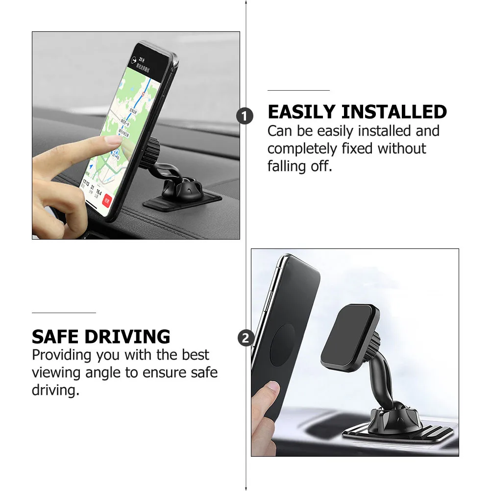 

Universal Magnetic Phone Holder Car Mount Stand Fixation Long-Lasting Material Scratch-Resistant Surface