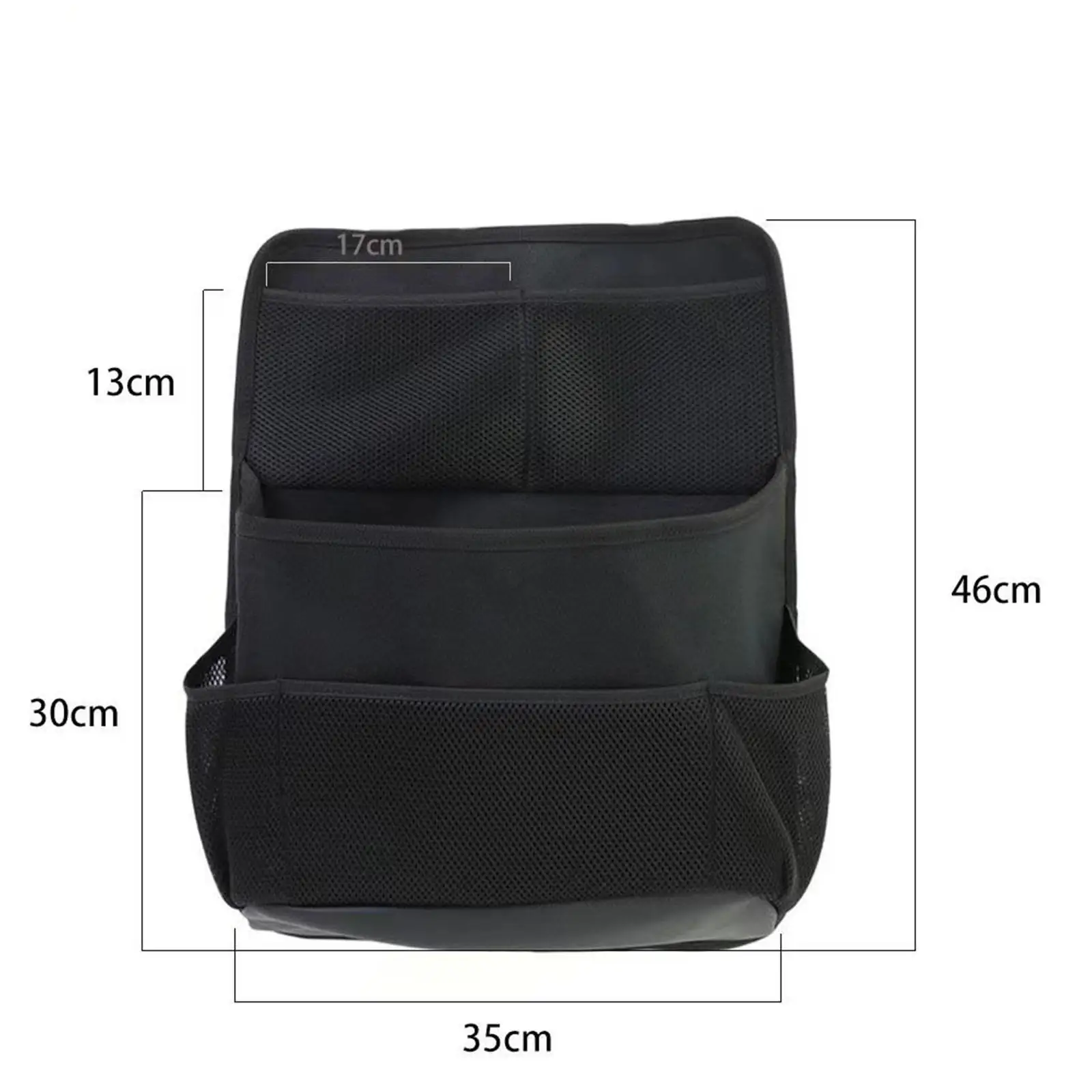 

Generic Car Back Seat Organizer Travel Accessories Universal Multiple Storage Pockets Kick Mat for Tools Toys Books Tissue