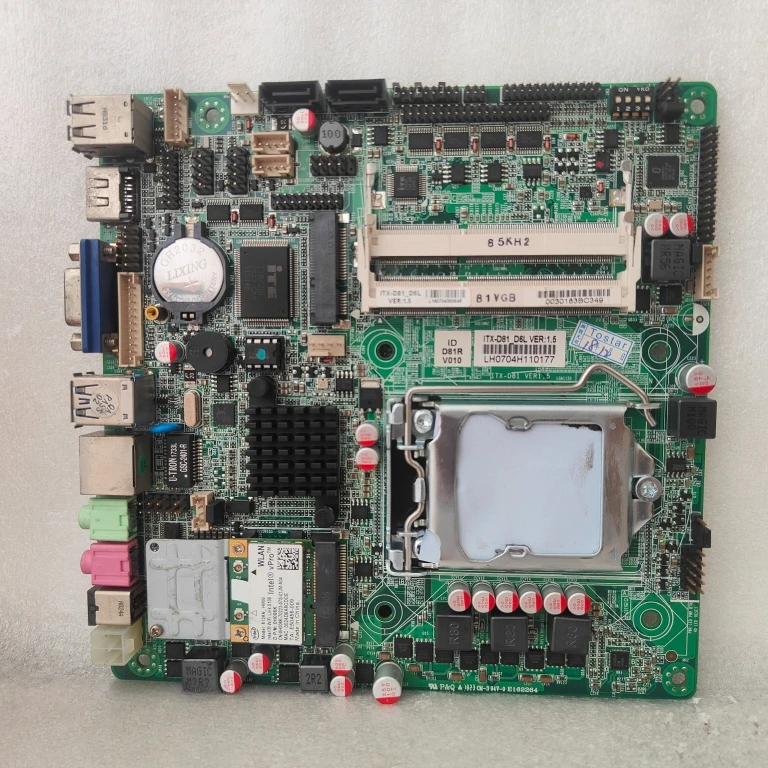 For Research Area ITX-D81-D6L Industrial Control Main Board 1150 Interface H81 All Solid State Machine USB3.0 Mini