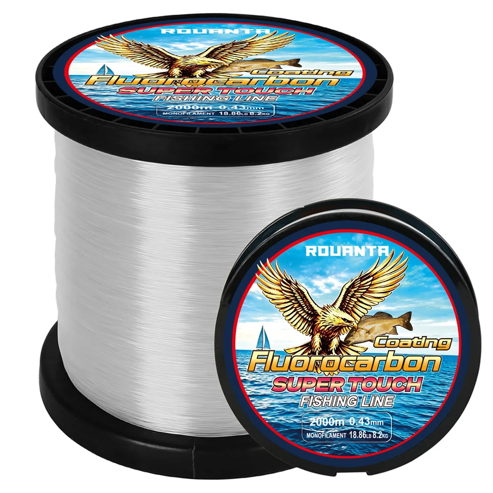 ROUANTA 2000M Super Monofilament Angelschnur Hochfeste Dehnbare Verschleißfeste Nylonschnur für Süßwasser-Angelausrüstung – Detail 1
