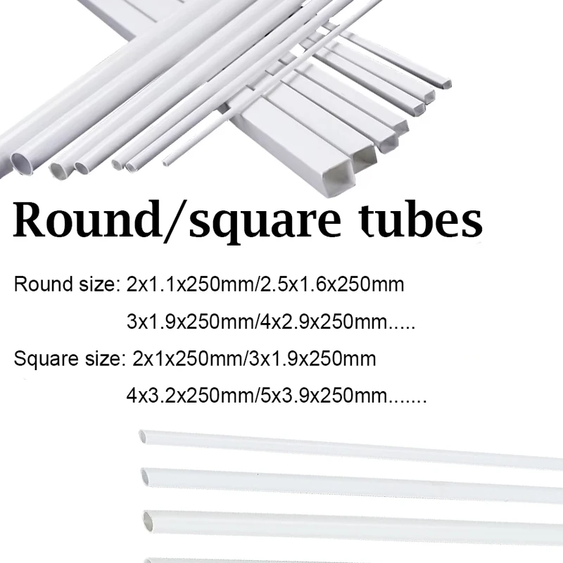 

Квадратная трубка из АБС-пластика, полая труба, круглая пластиковая труба, полая труба, аквариум, садовая ирригационная труба для полива