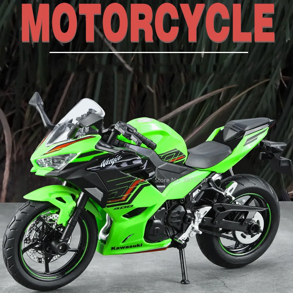 n.　400i ① 1/12 modelo de liga brinquedo ninja 400 metal diecast motocicleta