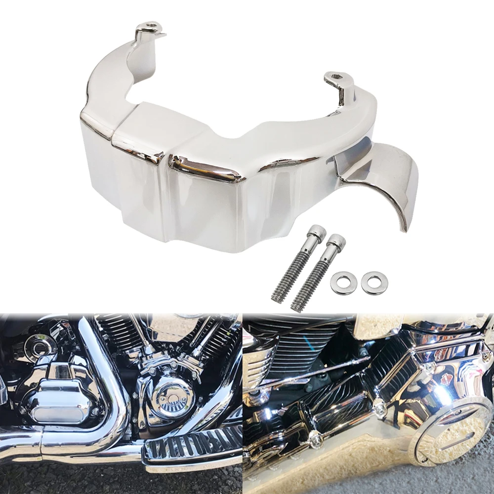 

Chrome Motorcycle Transmission Shroud Cover For Harley Touring Road King Electra Road Glide Standard FLHT FLTRX 2017-2022 2021