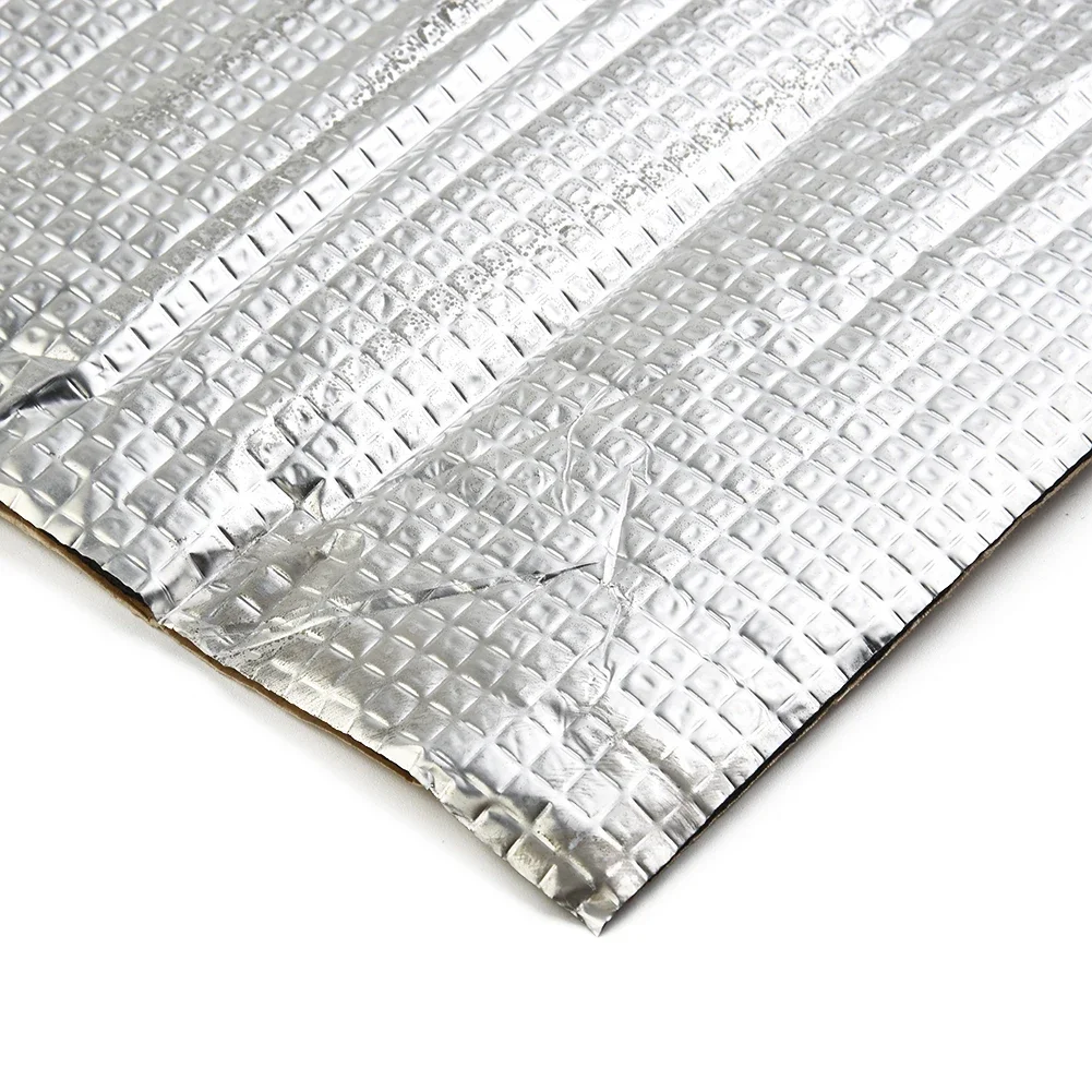 10 Sheets Sound Deadening Mat 5mm Butyl For Noise Reduction In Vehicles With Aluminium Coating To Prevent Rust And Vibrations