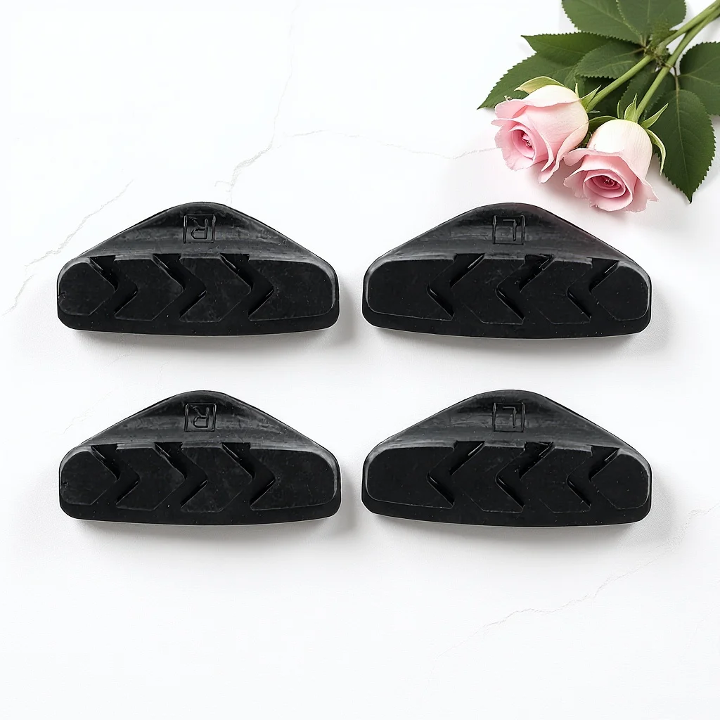 

2 Pairs/4pcs Brake Pads Bicycle Brakes Accessory for Bicycles Black