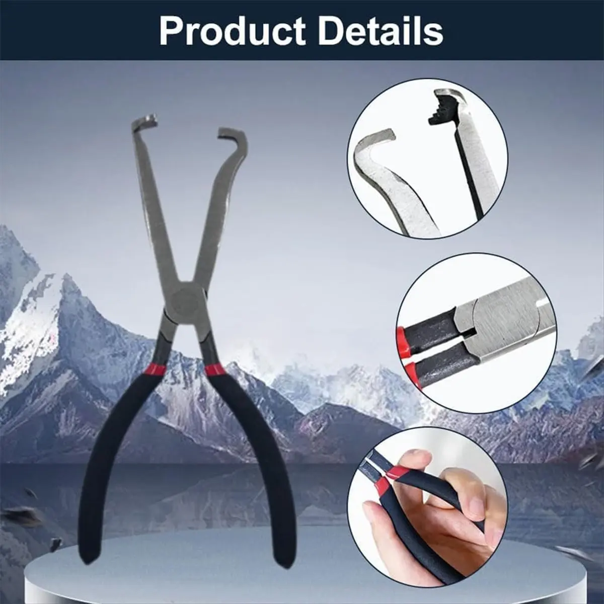 

ABUA Electrical Disconnect Pliers, 8 Inch Automotive Tools Electrical Connector Pliers, Electrical Plug Disconnect Tool E