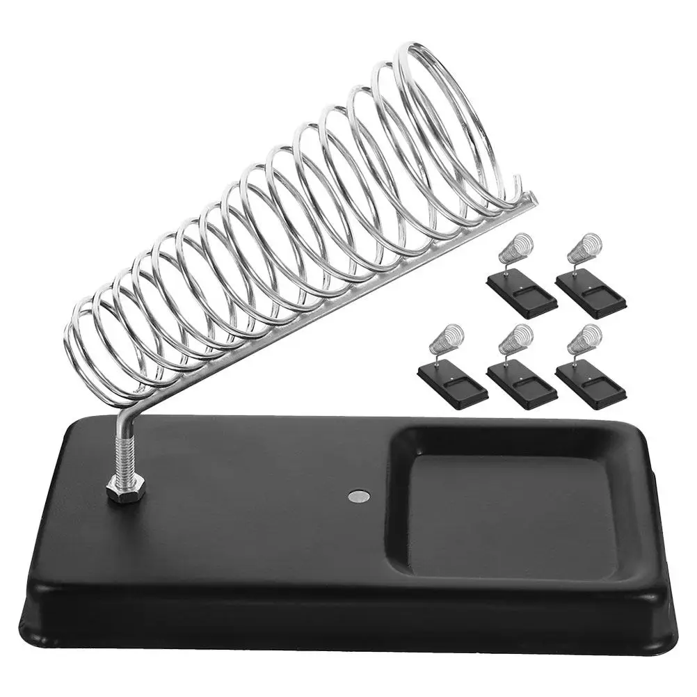 6個入りはんだごてスタンド、金属製はんだ付けステーションホルダー、電子機器修理用ポータブルサポート、ワークベンチはんだホルダー