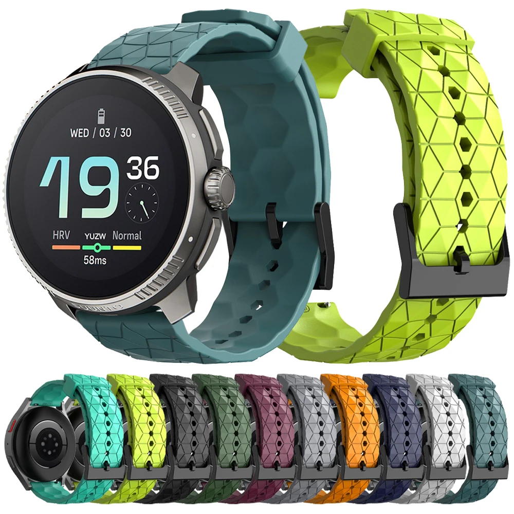 Силиконовый спортивный ремешок для SUUNTO VERTICAL/Ocean Watch Bands SUUNTO 9 5 PEAK PRO 3 Fitness RACE S 20 мм 22 мм Аксессуары для браслетов