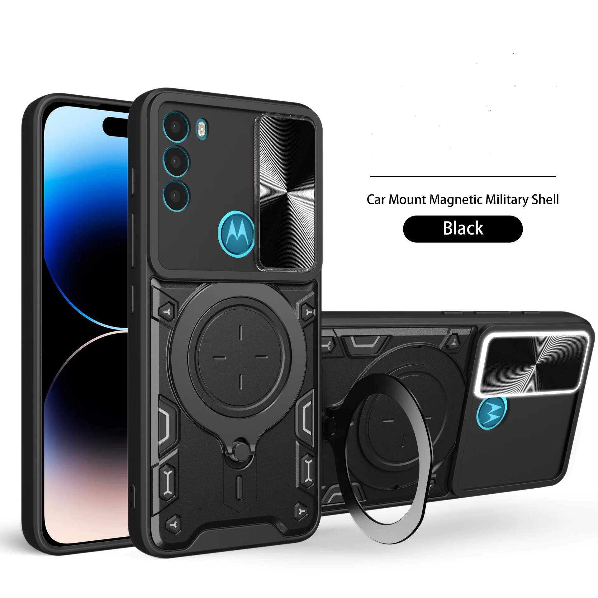 

10pcs Camera Lens protection Cover Phone Case for MOTO G15/G05/G75/G55/G34/G54/G84/Edge 50/40 Neo Pro Ultra 5G Magnetic Mount