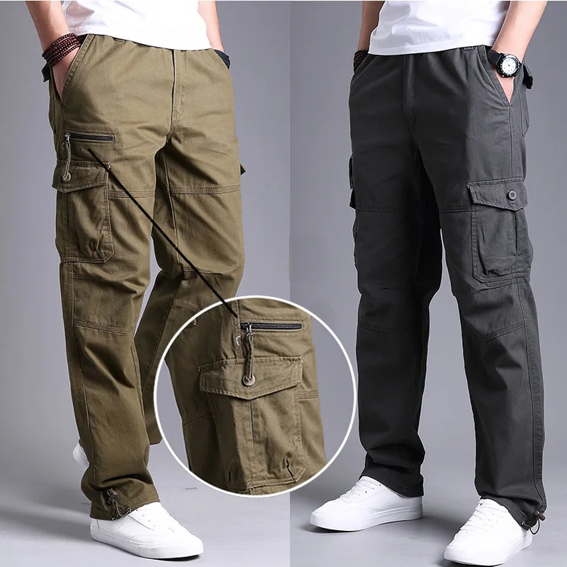 

Retro Cargo Shorts Men Casual Straight Loose Baggy Durable Trousers Streetwear Clothing