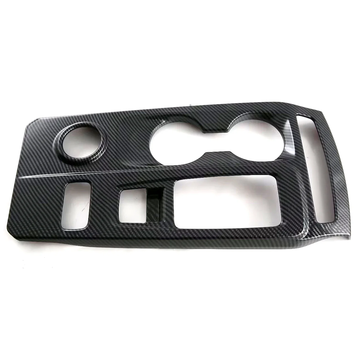 Accesorios de coche para Ford Ranger Raptor 2023 2024, cubiertas de Panel de cambio de marchas automático impreso de fibra de carbono, piezas de consola Central