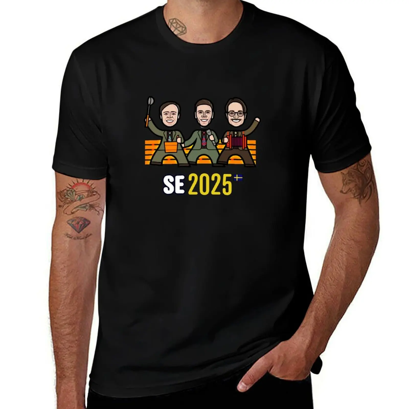 

Sweden 2025 T-Shirt oversizeds boys whites anime men workout shirt