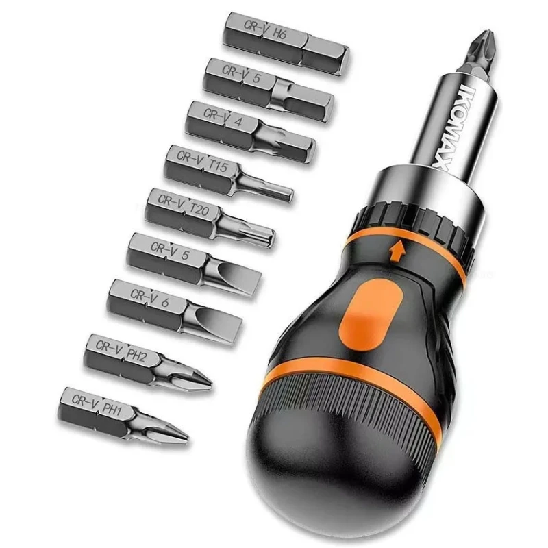 Xiaomi 9 in 1 Ratcheting Screwdriver Set Magnetic Nut Adjustable Specialized Maintenance Multifunctional Portable Hand DIY Tools