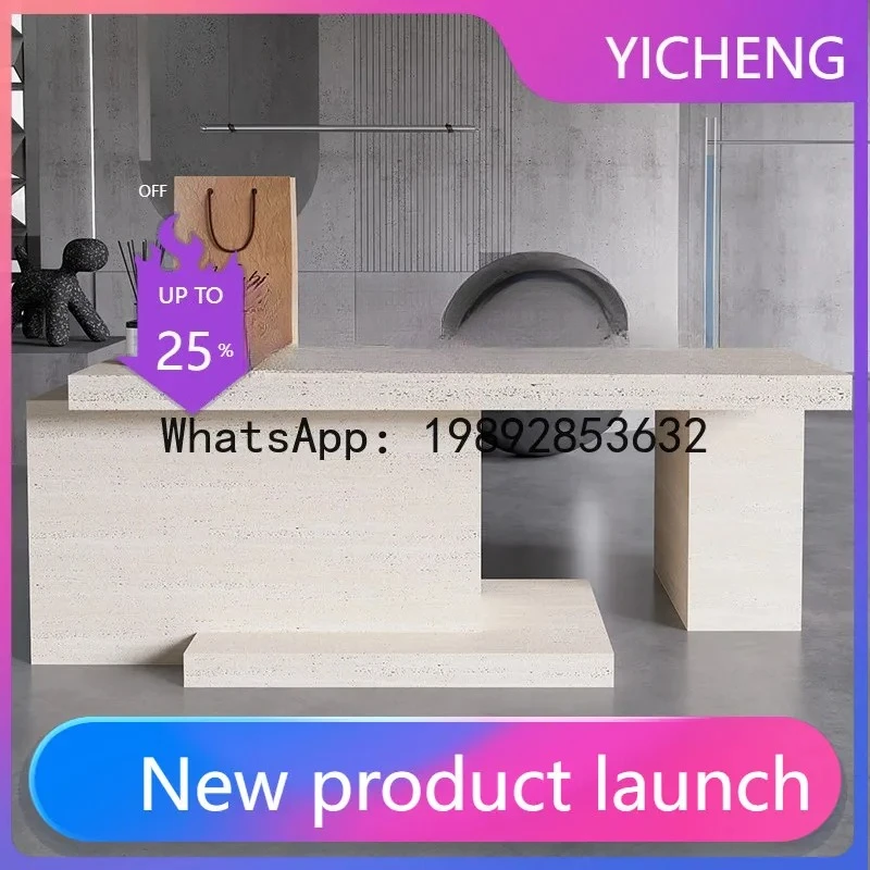 

QQ Clothing Store Island Counter Flow Counter Buyer Store Display Table Beauty Salon Makeup Store Products