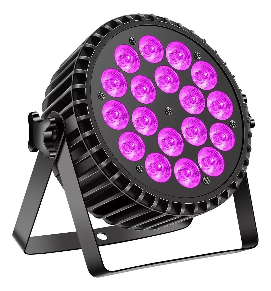 Aluminium Led Flat Par 18X12W Rgbw/18X18W Rgbwa + Uv Led Verlichting Dmx512 Disco Professionele Stage Dj Apparatuur