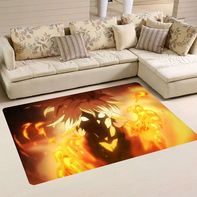 Home Anime Hells Paradise Carpets Bathroom Mat Kitchen Rug Carpet Entrance of House Aesthetic Room Decoration Rugs Balcony Foot