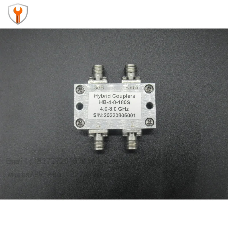 4-8-180S 4-8GHz 50W 3dB coupler 180 degree coupling bridge 180 degree power divider