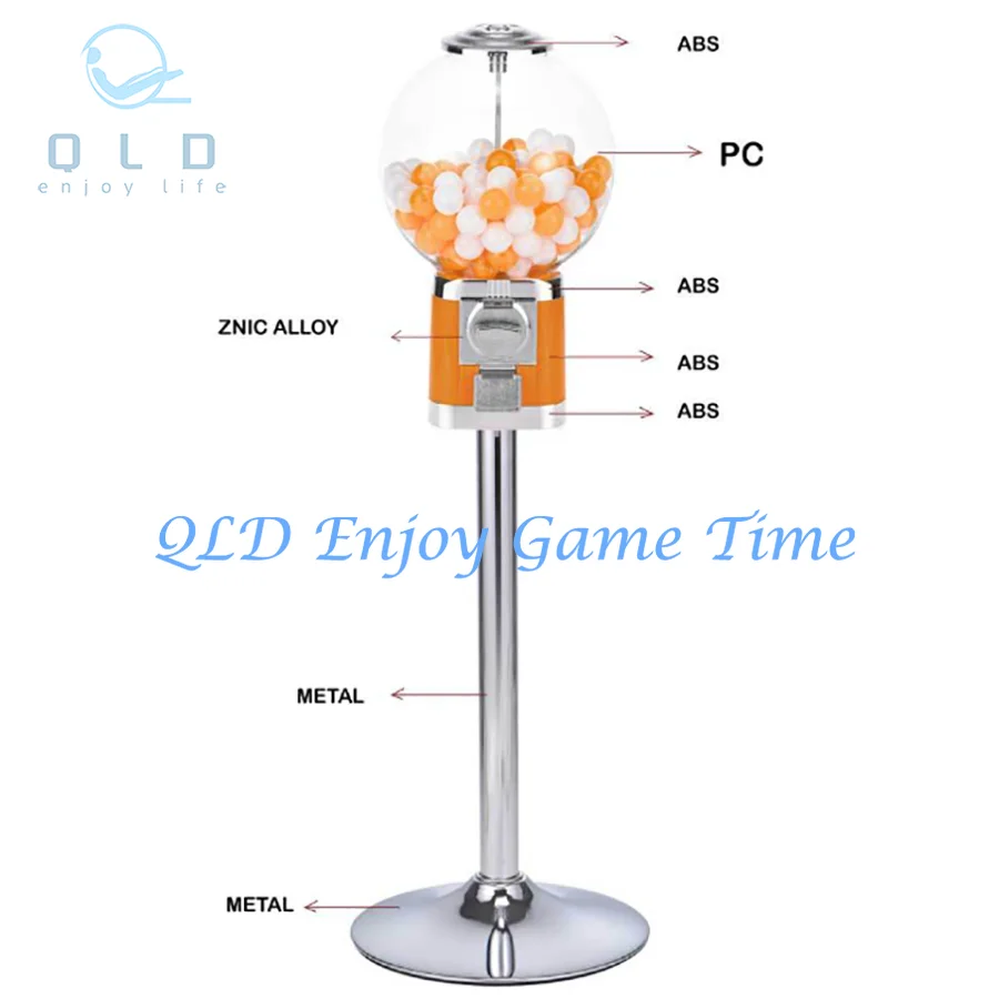 50mm Ball Egg Twisting Machine, with Base Support, Lottery Interactive Machine, Coffee Capsule Arcade Vending, for Any Coins