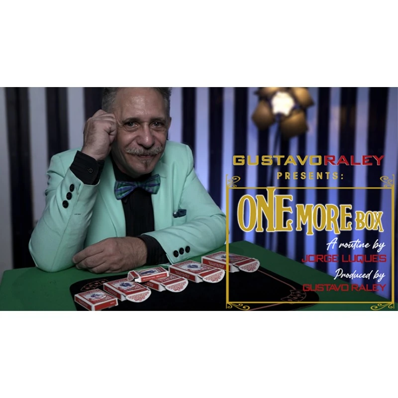 ONE MORE BOX (Gimmicks and Online Instructions) by Gustavo Raley Stage Parlor Performer Magic Tricks Beginner Magicians Props