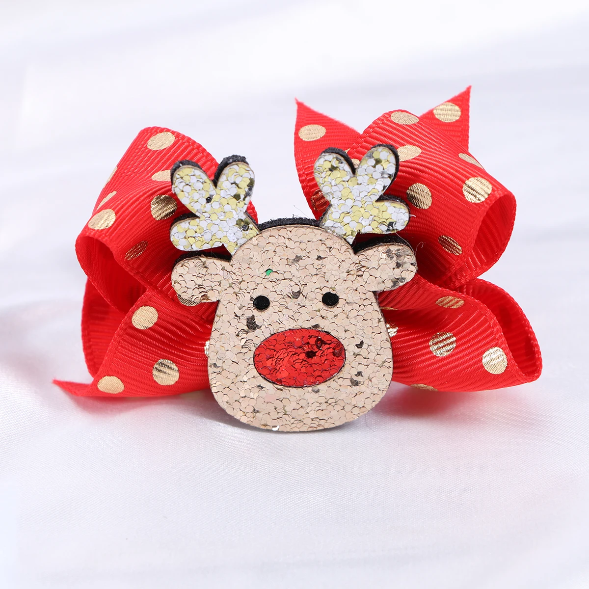 

5pcs Christmas Hair Clips Set Girls Santa Reindeer Barrettes Kids Accessories Party Birthday Environmental Material Bright