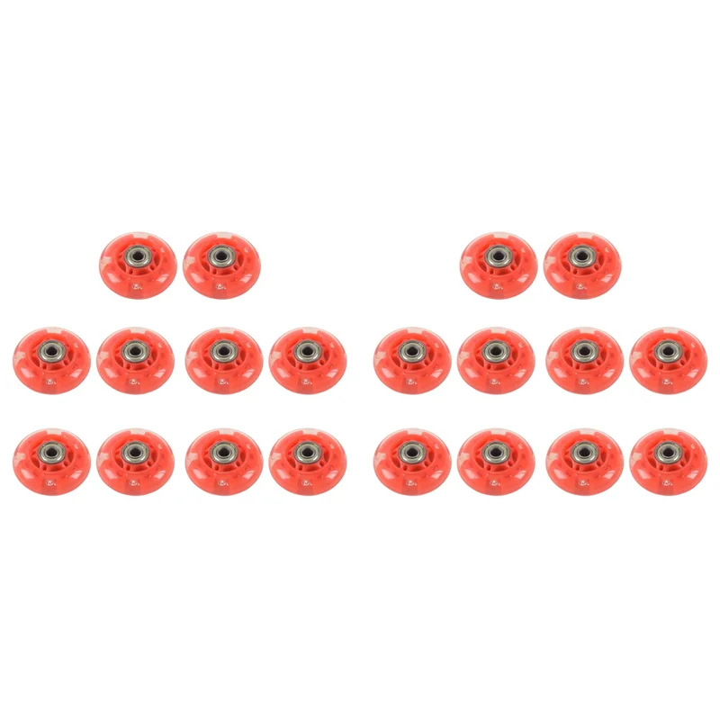 

ABJM-10 пара, диаметр 8 мм, 608ZZ, подшипник, колесо для роликовых коньков, красный