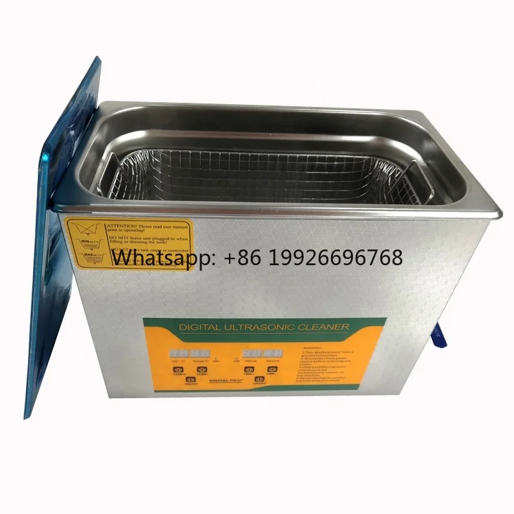 6L Electric New Industrial Digital 40kHz Stainless Steel Ultrasonic Cleaner for Jewelry and Dental Degreasing