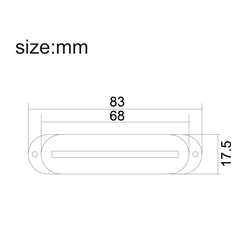 ST Style-placa Base de fibra para pastilla, pastilla de una línea de 7,5 K, accesorio para guitarra ST, multicolor