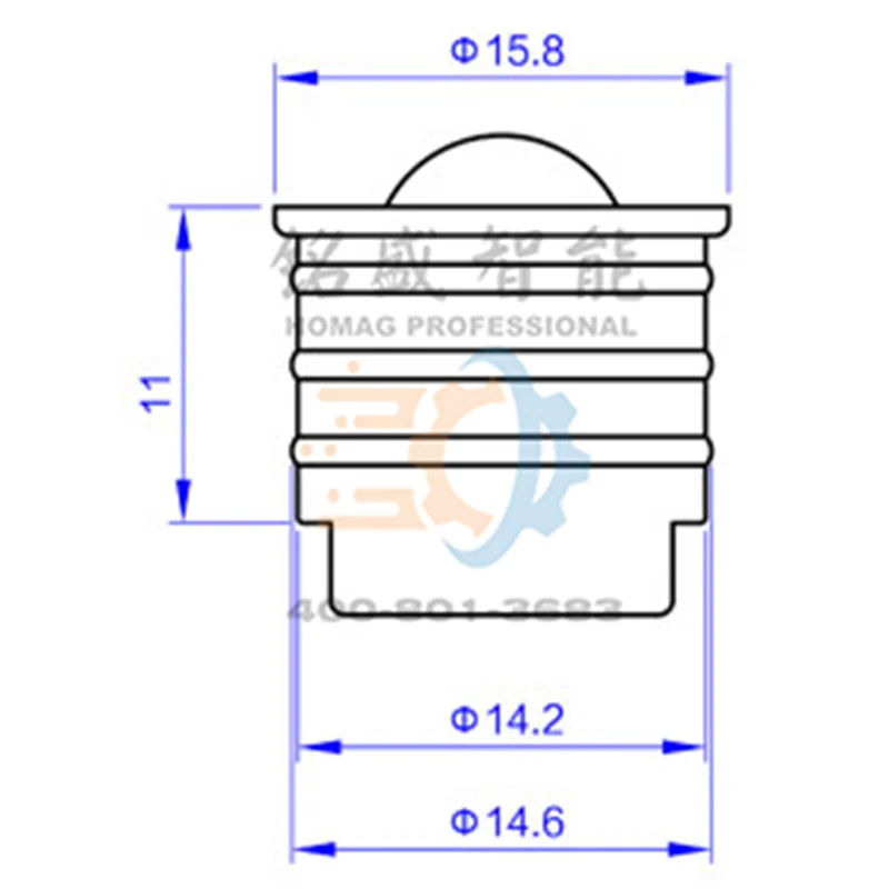 الكرة العائمة SCM-Air ، 14x15mm
