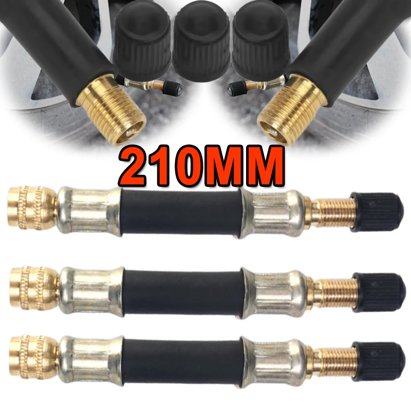 

Car Tyre Valve Inflatable Rubber Hose Valve Stems Extensions 10/15/21cm Tube Adapter Flexible Rubber Auto Repair Accessories