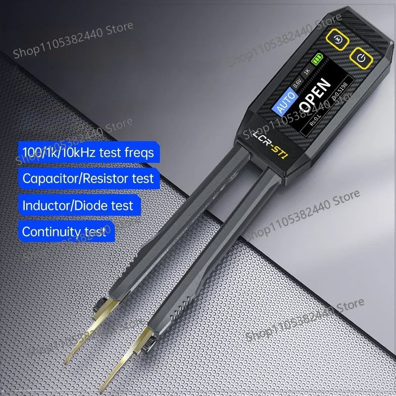 For LCR-ST1 Intelligent Digital Bridge Tweezers Resistance Sensor Capacitance Component Test and Measurement Instrument