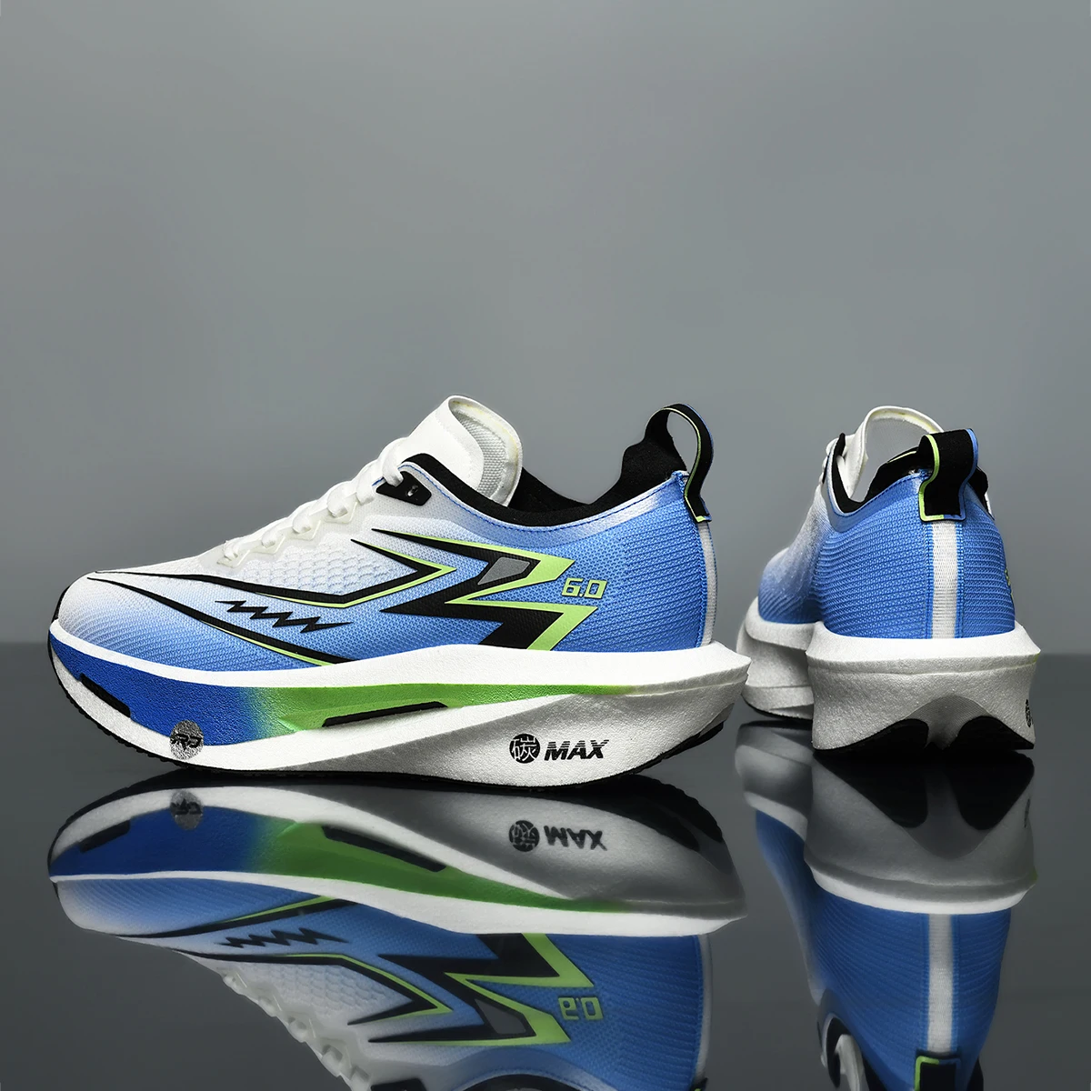 Sepatu Lari Pelat Karbon Profesional untuk Maraton, Ringan, Empuk, Bernapas, Sneakers Olahraga