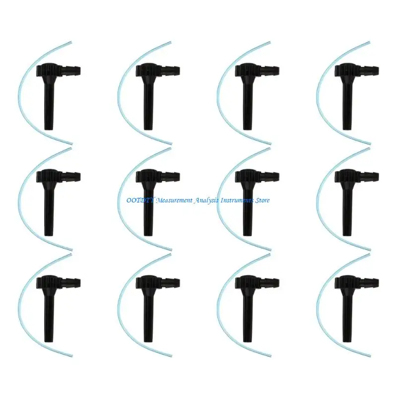 367D Reliable 12 Piece Plastic Liquid Collection With L Shaped Metal couplings