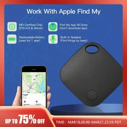 Smart Bluetooth GPS Tracker Works with Find My APP Anti Lose Reminder Device for Iphone Tag Replacement Locator MFI Rated