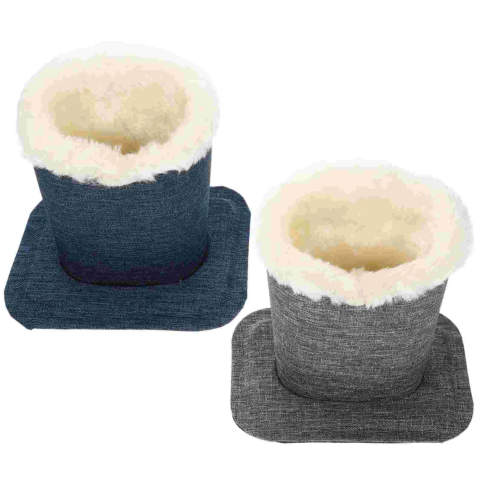 2 Pcs Linen Glasses Holder Plush Case for Desktop Stand Lining Eyeglasses Base Man Monitor Stands