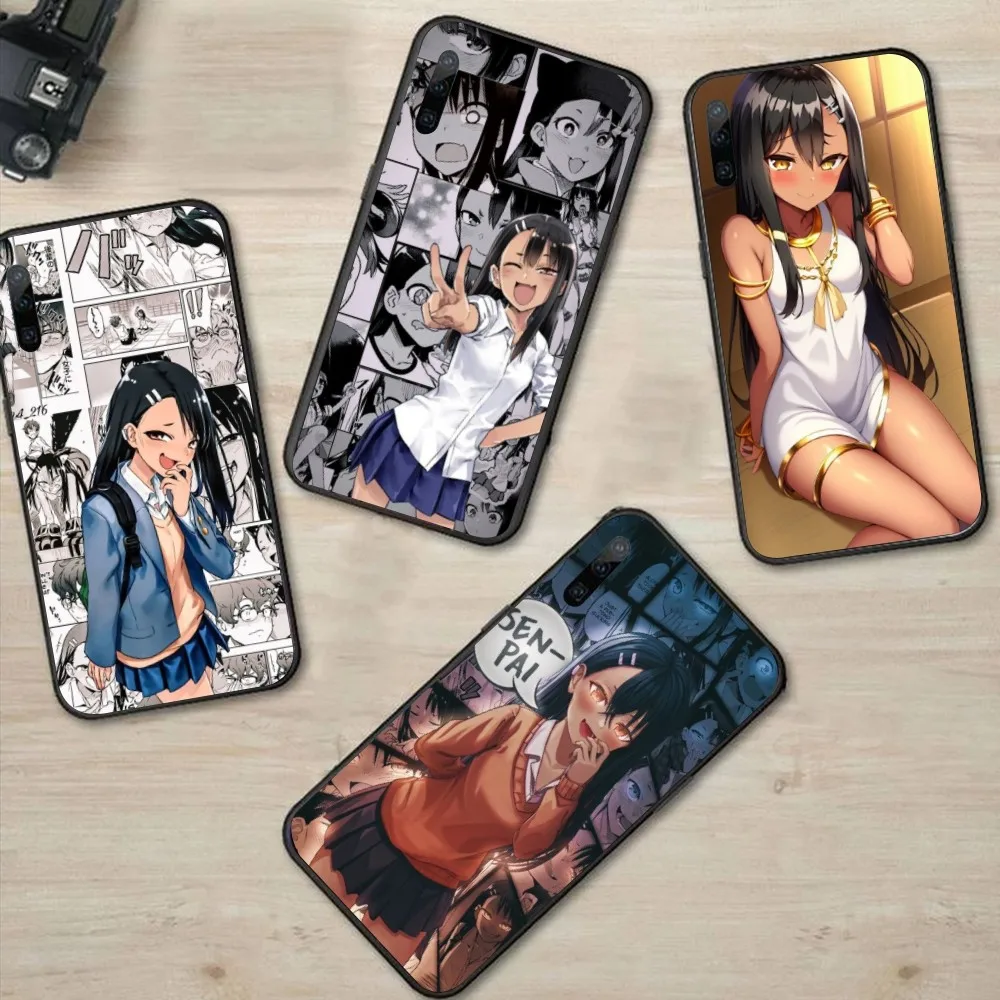 Anime Hayase Nagatoro Cell Phone Case for Huawei P50 P40 P30 Pro Lite P Smart 2021 2019 Magic 3 Black Soft Phone Cover Funda