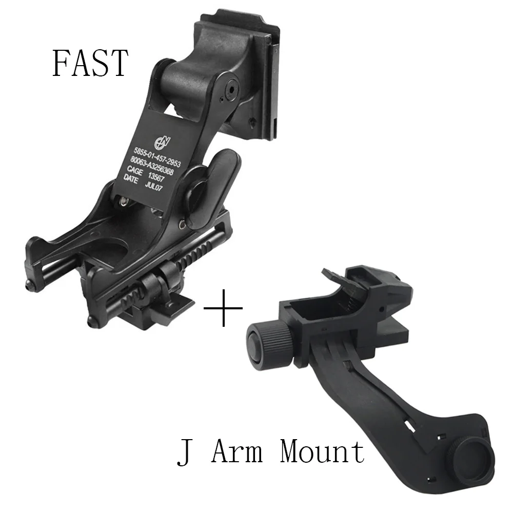 Tactical FAST Helmet NVG Mount J Arm Mount Adapter  For Rhino NVG PVS-14 PVS-7 Night Vision Helmet Accessories