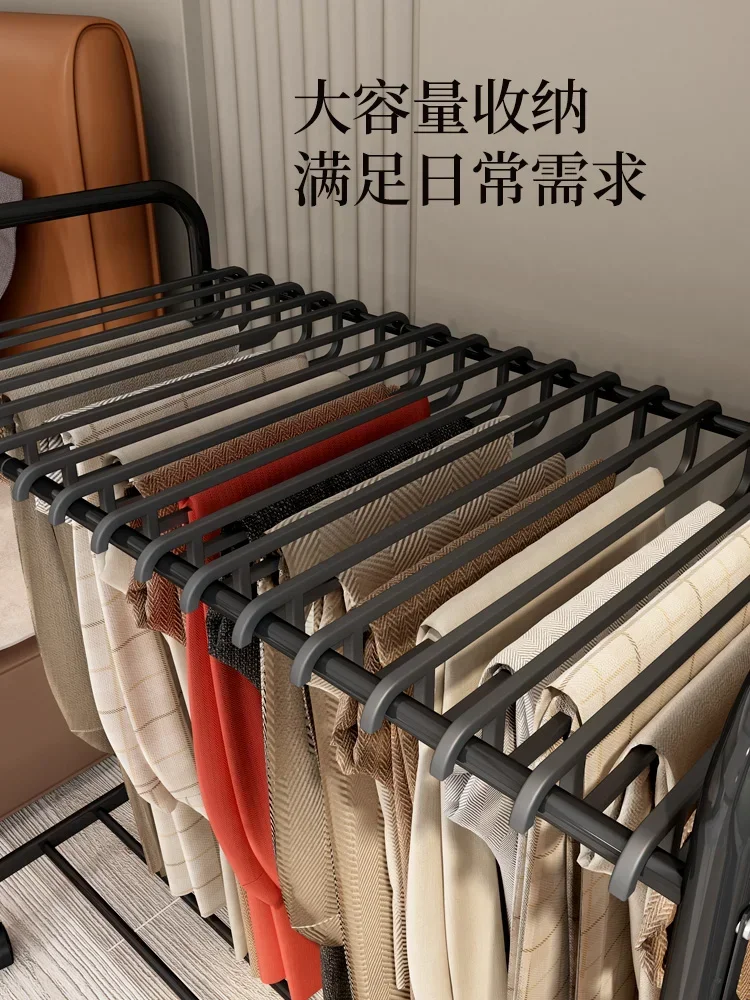 Trouser rack, wardrobe, built-in household clip, traceless, multifunctional pull-out,telescopic slide rail,clothing store hanger