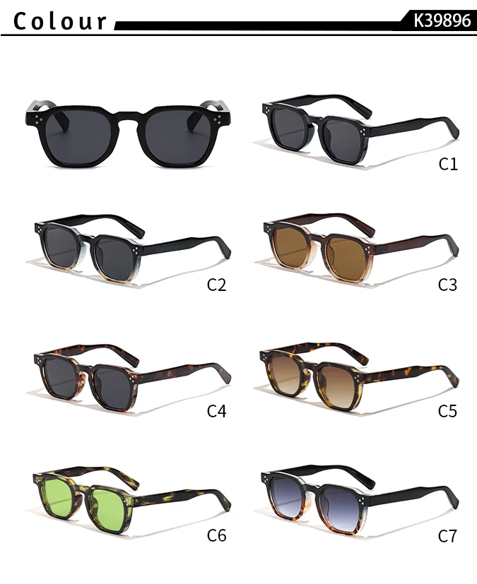 HBK Fashion Square männer Sonnenbrille Männer Punk Vielseitige Sonnenbrille Retro Reise Outdoor Radfahren UV400 Lunette De Soleil Homme