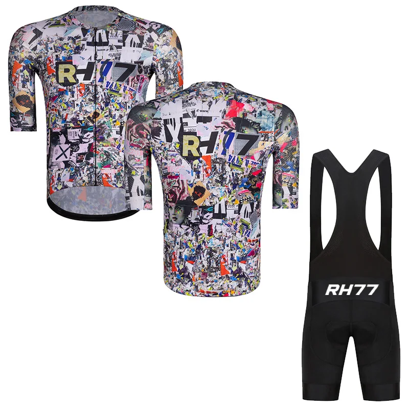 

RH77 Summer Short Sleeves Cycling Jerseys Breathable Quick Dry Bicycle Jersey Outdoor Sport Mountain Road Bike Cycling Clothing