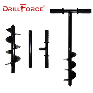 Drillforce Earth Auger Drill with Handle, DIY Tools, Handheld, Manual Digger, Post Hole, Spiral, Garden, Floor 8 Main Sales Ground Hole Opening Machine - №4
