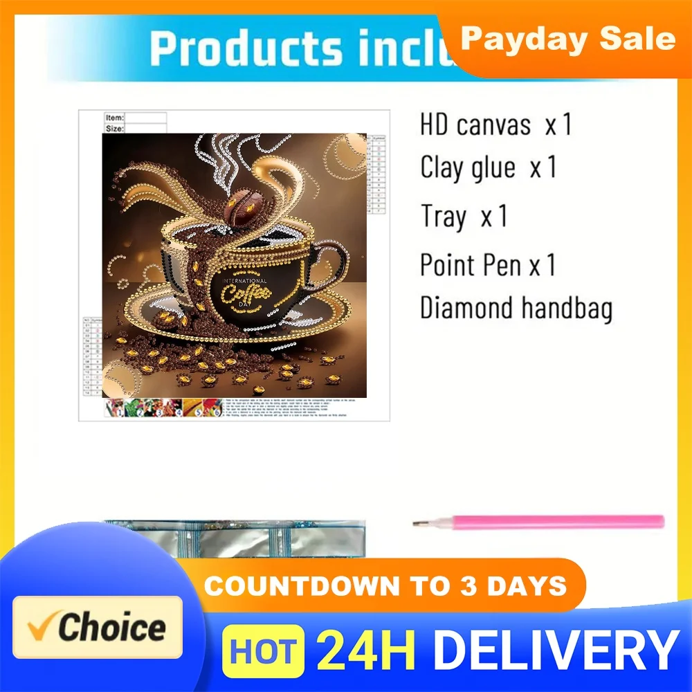 Abstract Special Shaped 5D DIY Partial Drill Diamond Painting Kits for Adults Home Decor Diamond Dots Paintings 11.81 X11.81inch