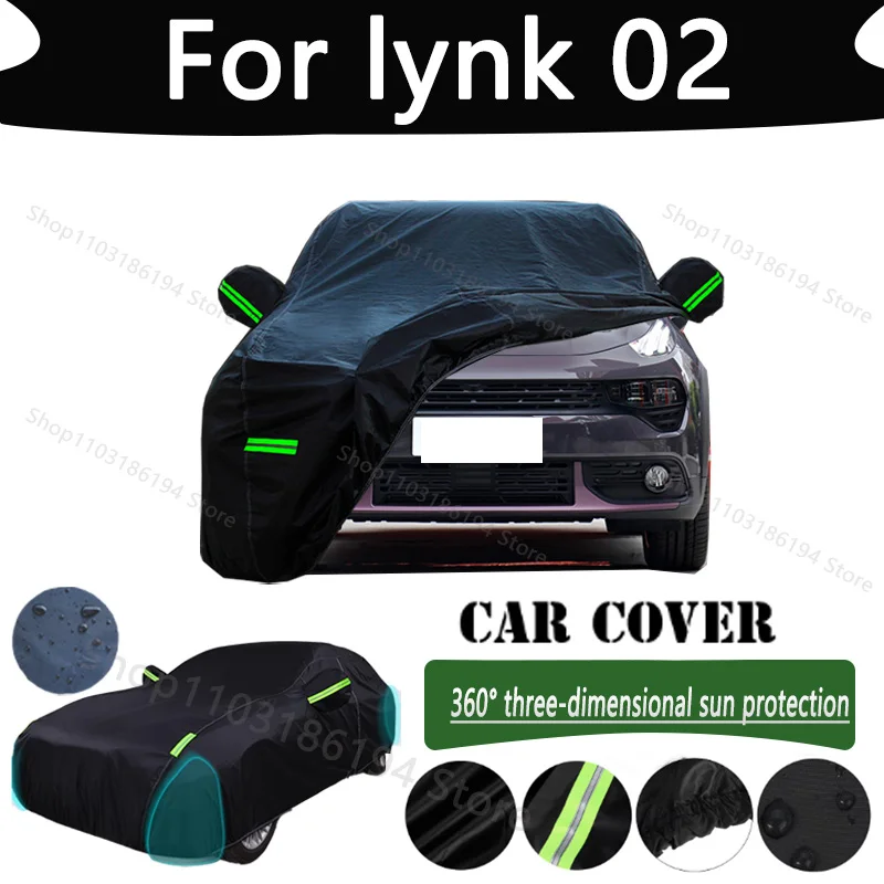 

For lynk 02 Outdoor Protection Full Car Cover Snow Covers Rainwater Sunshine Dustproof Scratches Car Cover