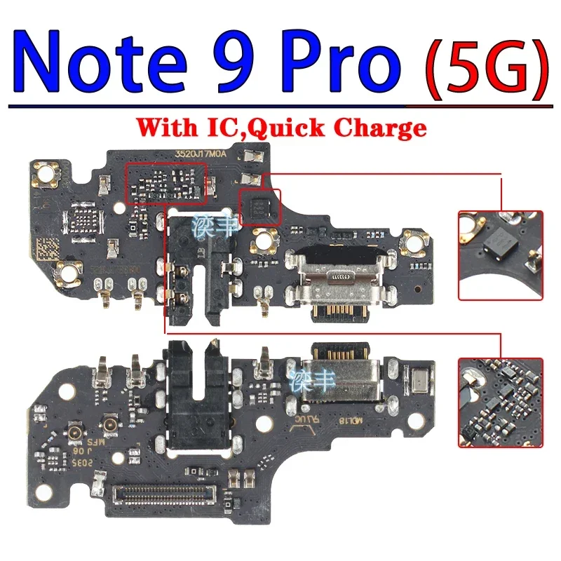 Usb Dock Charger Connector Flex for Xiaomi Redmi Note 7 7A  7S 8 8A 8T 9 9T 9S Pro 4G 5G Charging Board Flex Ports