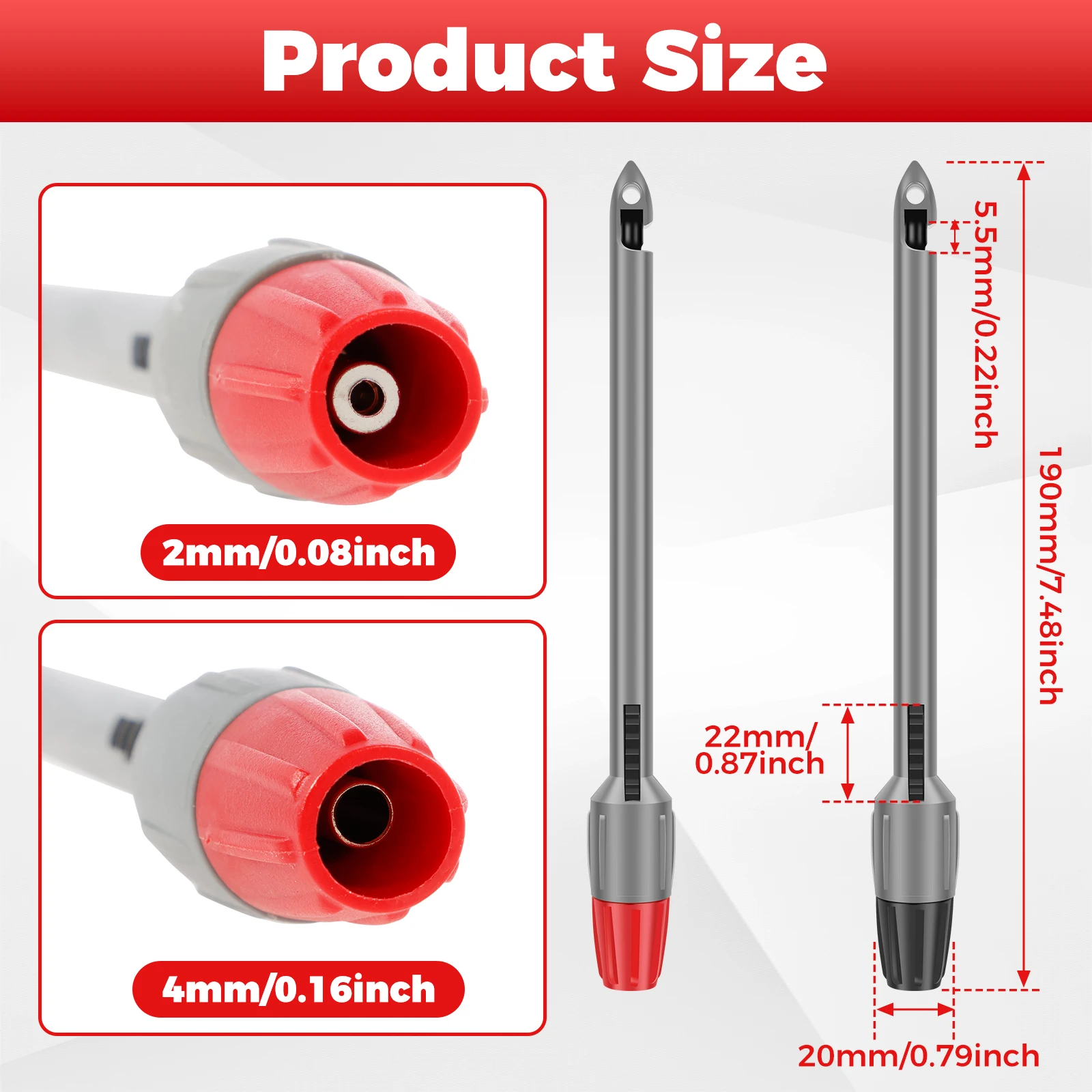 4Pcs Wire Piercing Probe Kit 2/4mm TP81 Multimeter Piercing Probes Insulation Perforated Clip Multi Testers Needle Accessories