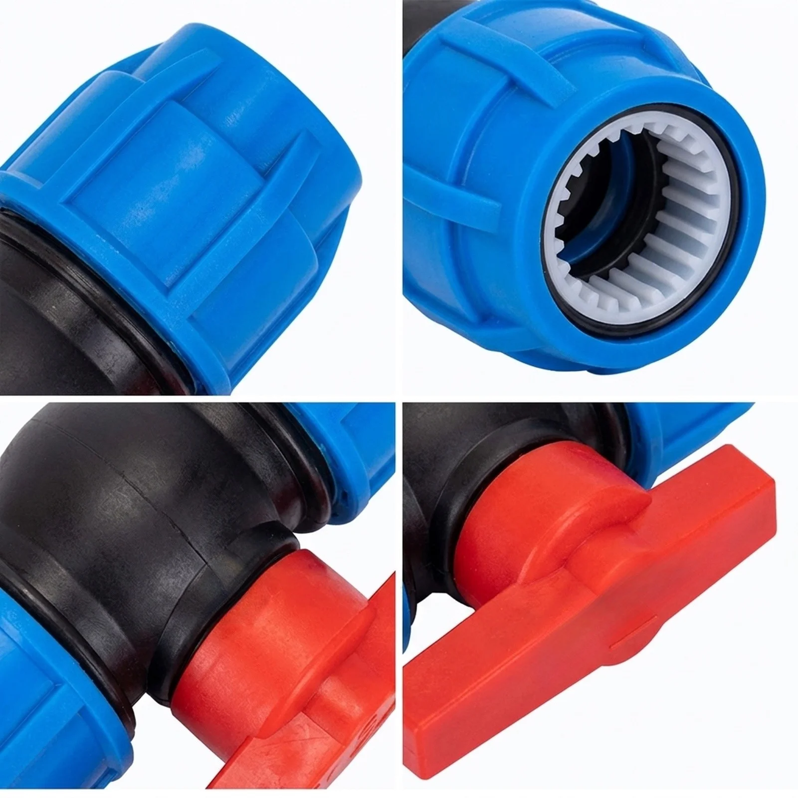 Pipe Fittings Switch Joint Valve Straight Elbow Water Flow Controller 20mm/25mm/32mm/40mm/50mm Leak-Proof Design Pipe Valve